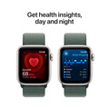 Apple Watch SE med Sportloop 2024 Stjärnglans 40mm GPS + Cellular