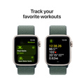 Apple Watch SE med Sportloop 2024 Stjärnglans 40mm GPS + Cellular