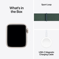Apple Watch SE med Sportloop 2024 Stjärnglans 40mm GPS + Cellular