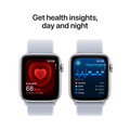 Apple Watch SE med Sportloop 2024 Silver 44mm GPS + Cellular