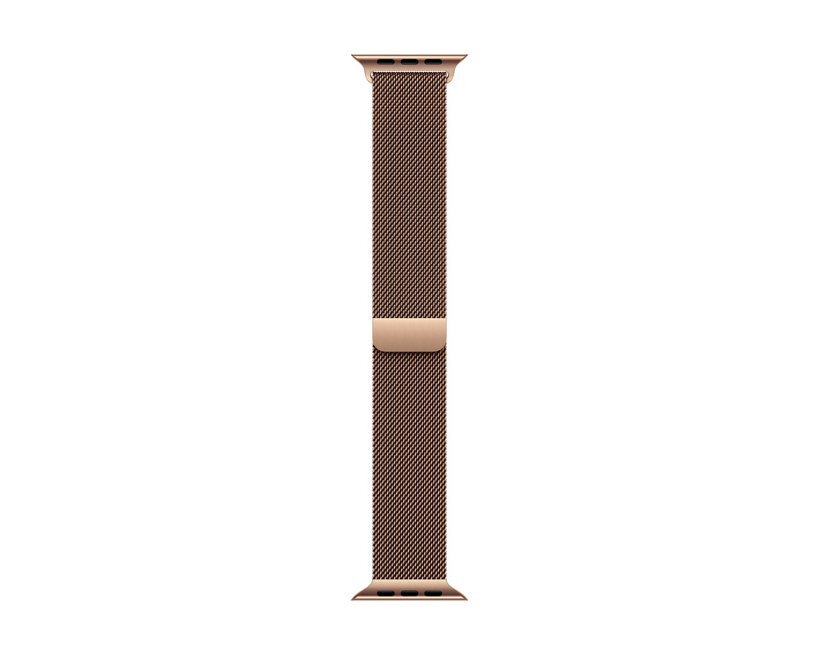 Apple Watch 46mm Guld Milanesisk Loop S/M