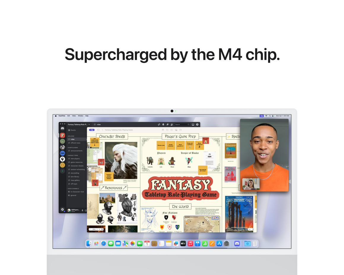 iMac 24 Retina 4.5K (2024) M4 10-core CPU, 10-core GPU/16GB Silver 256 GB