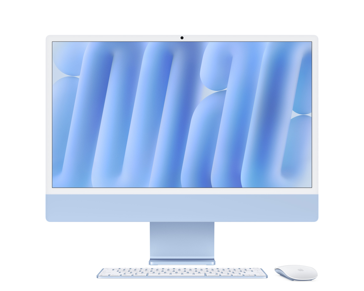 iMac 24 Retina 4.5K (2024) M4 10-core CPU, 10-core GPU/16GB Blå 512 GB