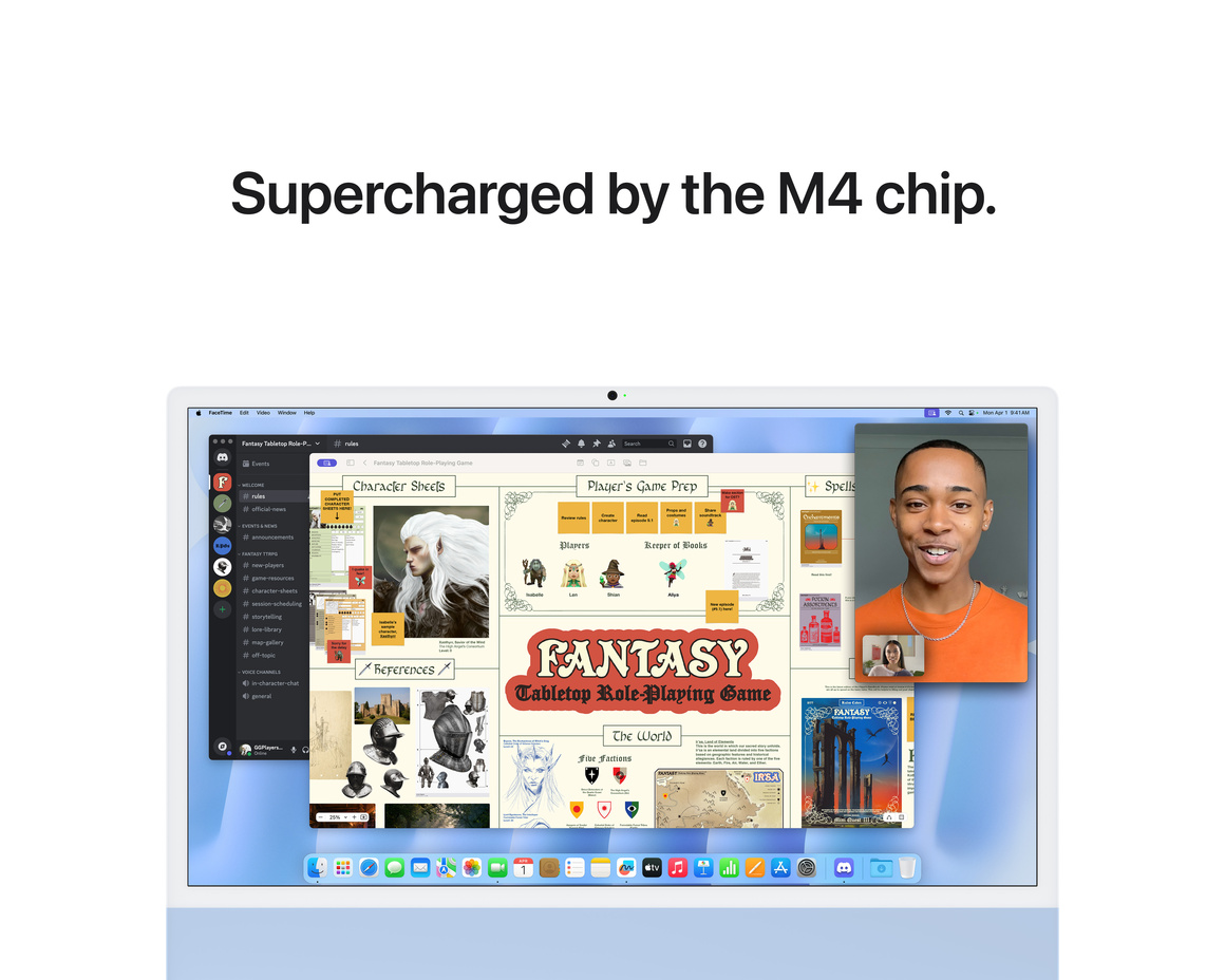 iMac 24 Retina 4.5K (2024) M4 10-core CPU, 10-core GPU/16GB Blå 512 GB
