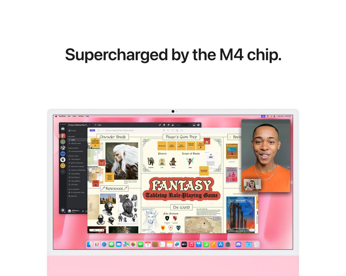iMac 24 Retina 4.5K (2024) M4 10-core CPU, 10-core GPU/16GB Rosa 512 GB