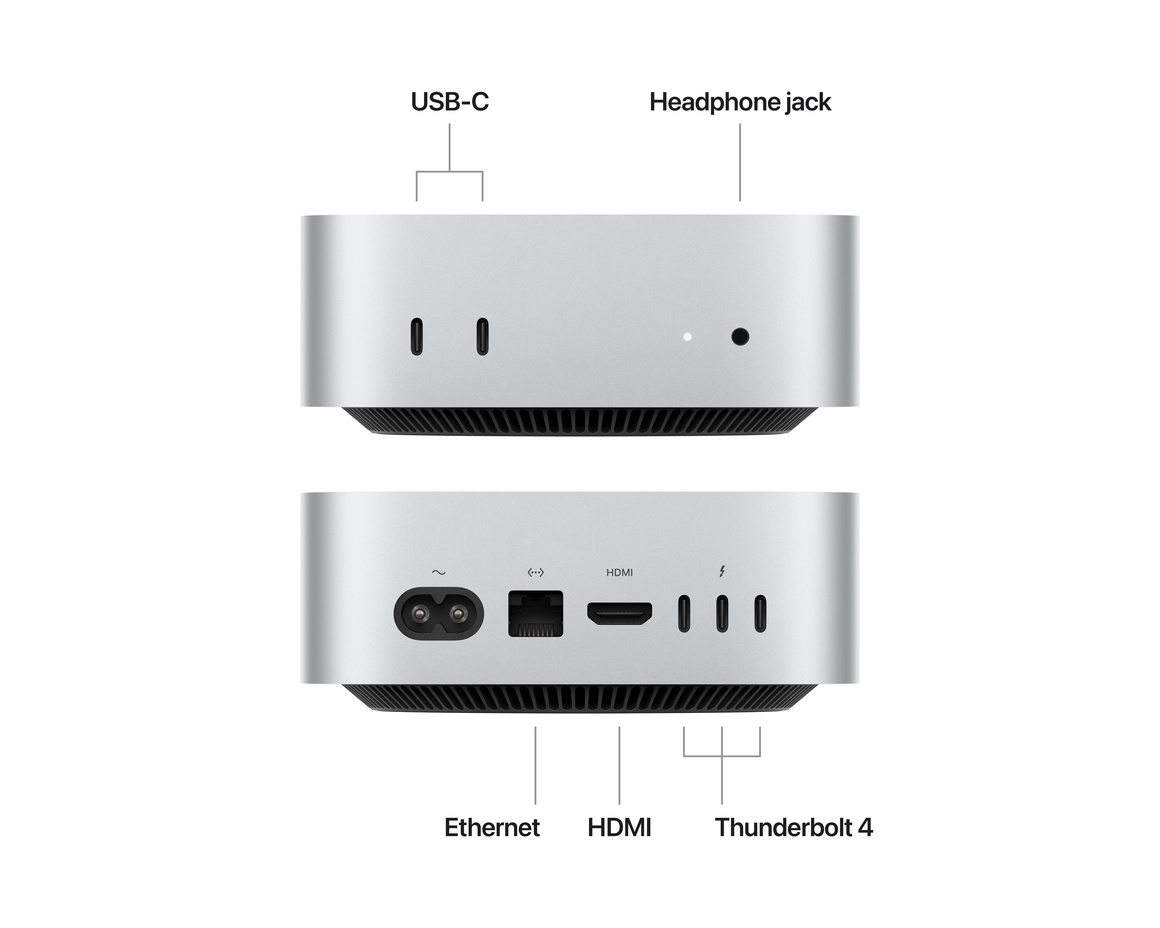 Mac mini M4 10‑core CPU, 10‑core GPU/16GB/256GB SSD