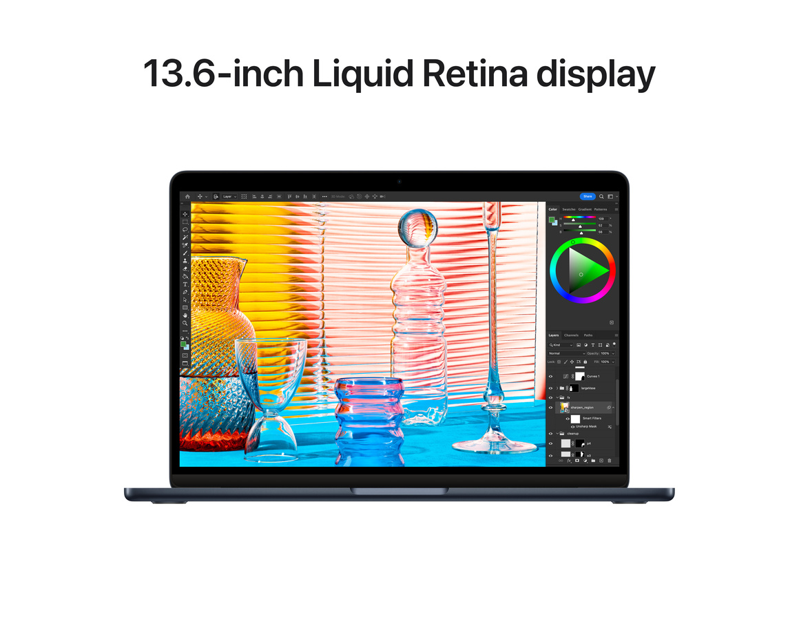 MacBook Air 13 M2 8-core CPU, 8-core GPU/16GB/256GB Midnatt