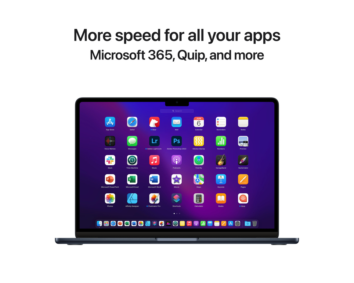 MacBook Air 13 M2 8-core CPU, 8-core GPU/16GB/256GB Midnatt