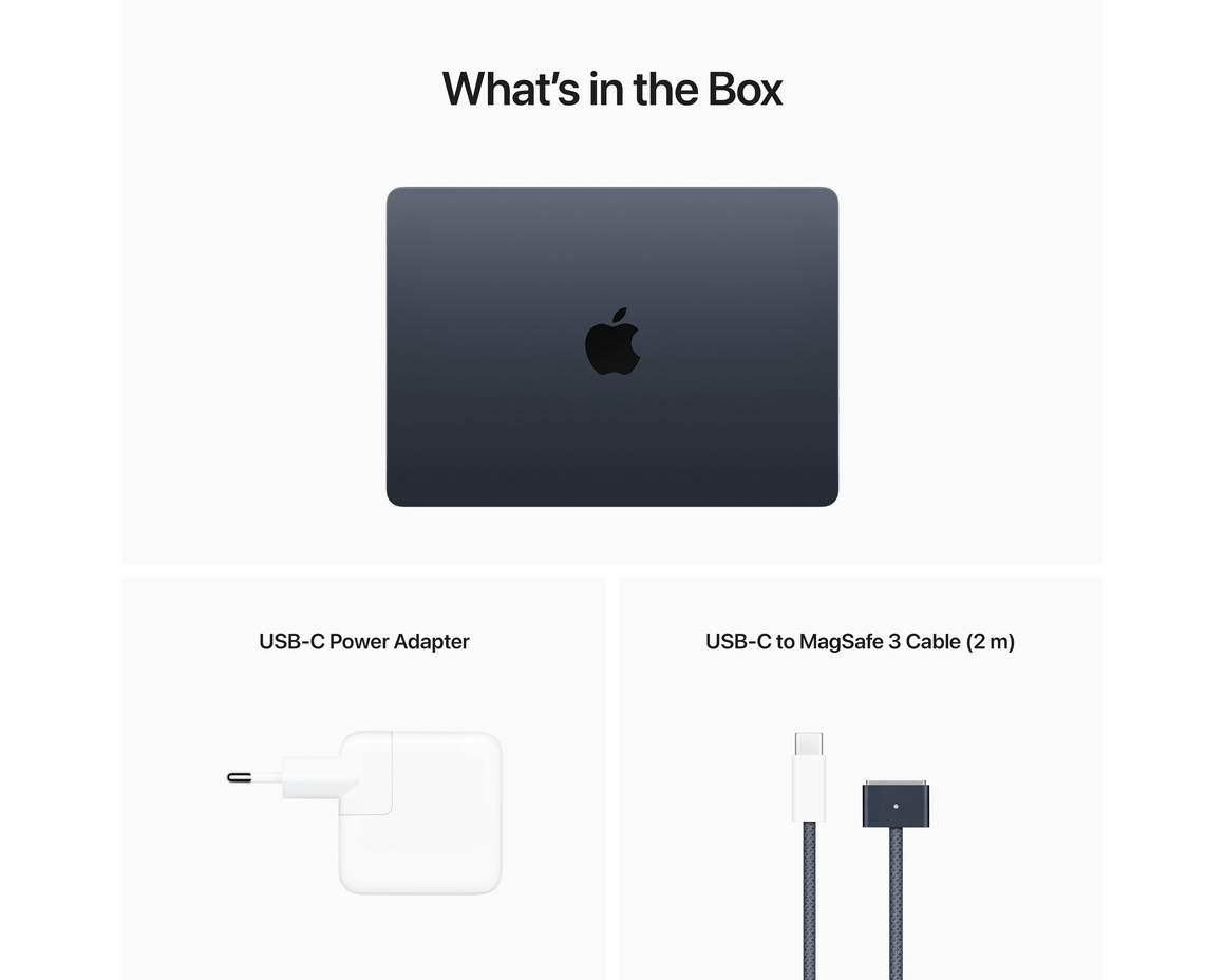 MacBook Air 13 M2 8-core CPU, 8-core GPU/16GB/256GB Midnatt