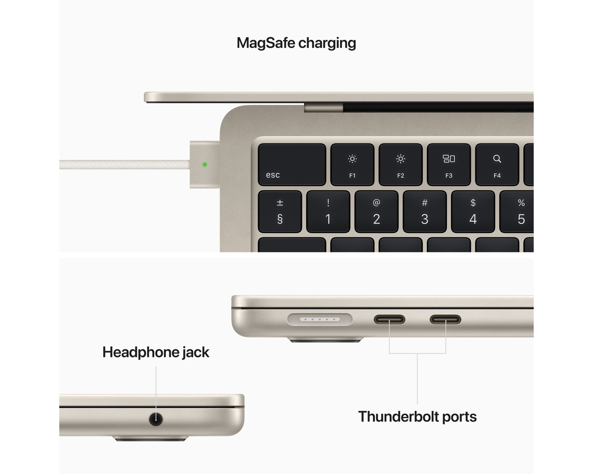 MacBook Air 13 M2 8-core CPU, 8-core GPU/16GB/256GB Stjärnglans