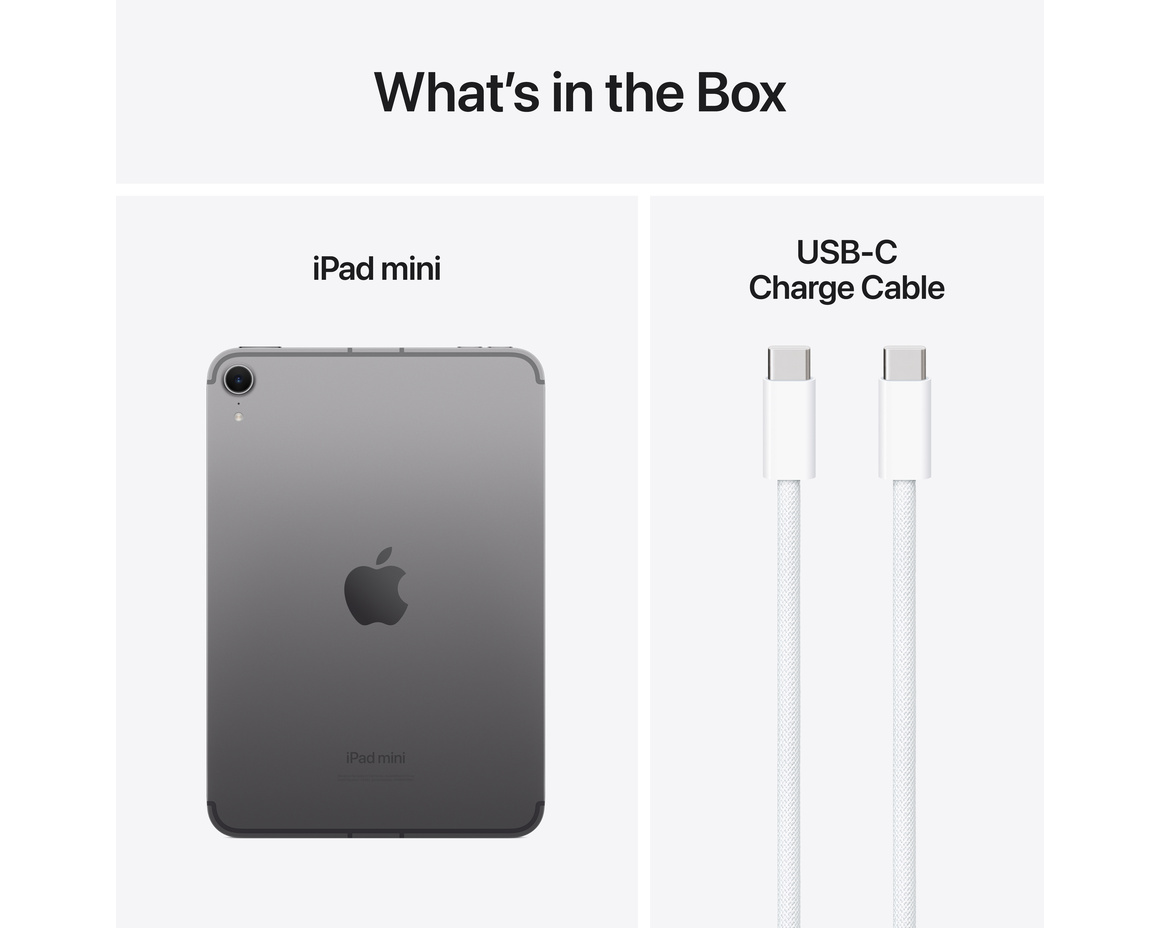 Apple iPad Mini (2024) Rymdgrå 256 GB Wi-Fi + Cellular