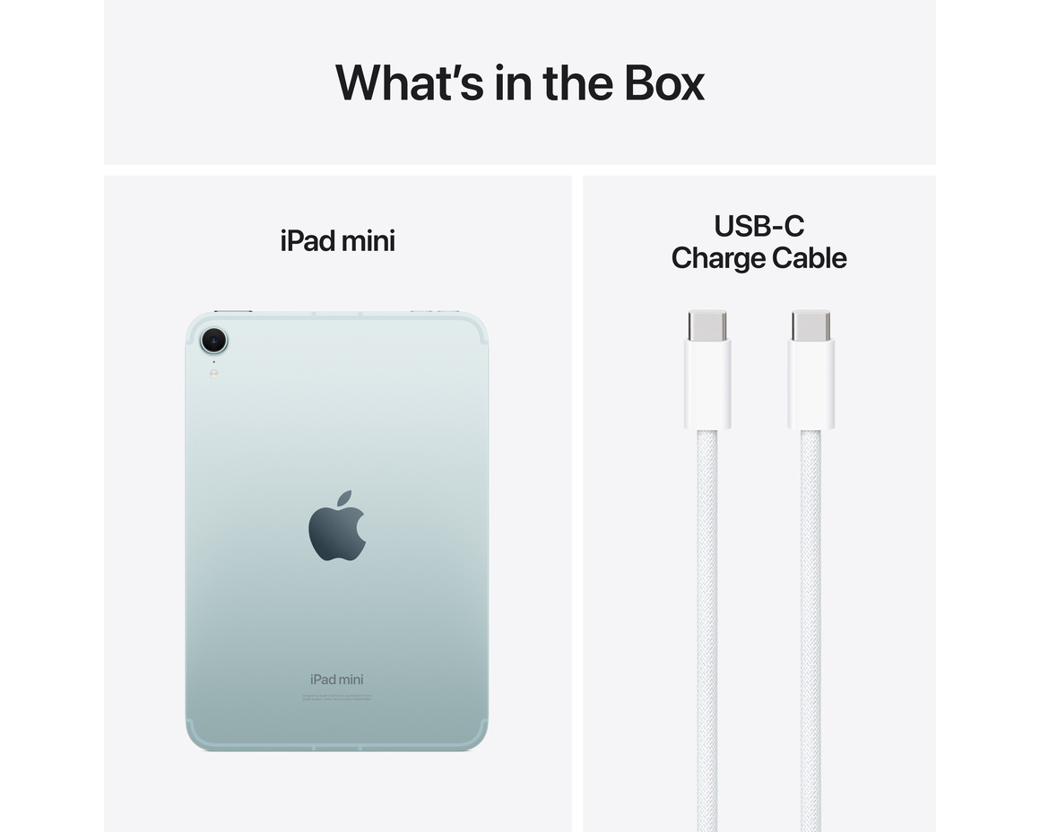 Apple iPad Mini (2024) Blå 256 GB Wi-Fi + Cellular