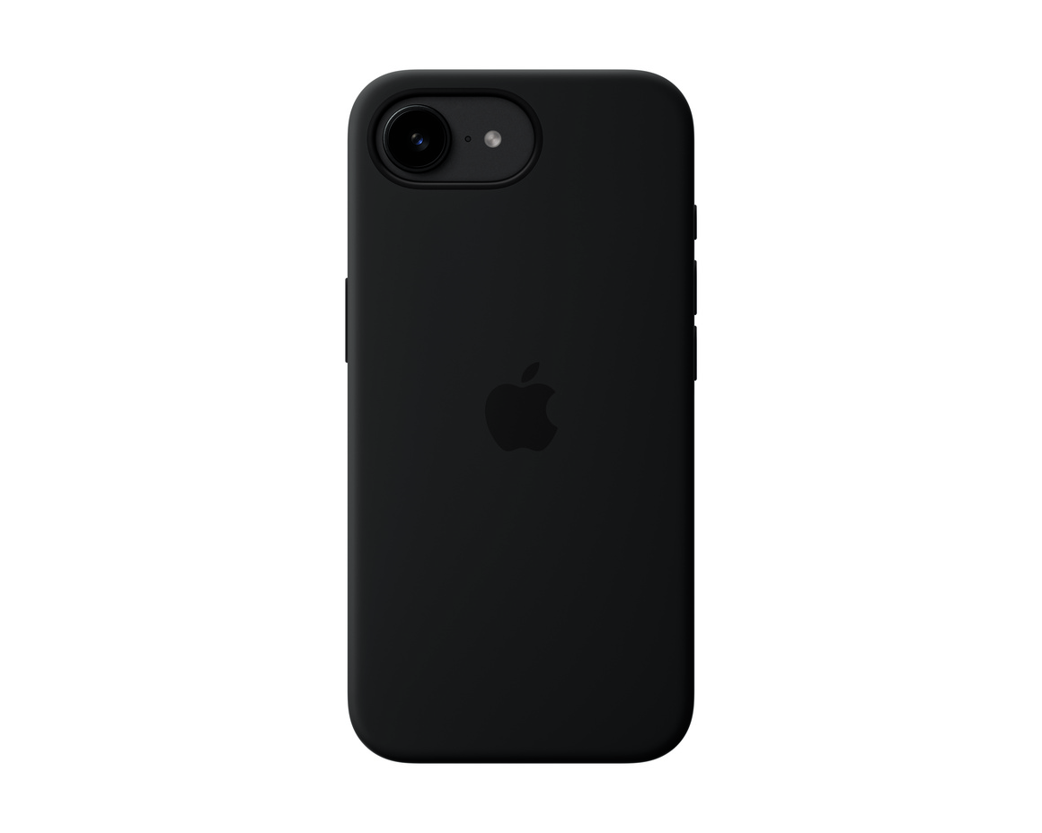 iPhone 16e Silikonskal Svart