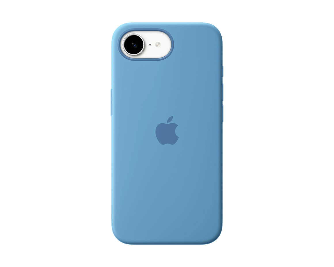 iPhone 16e Silikonskal Vinterblå