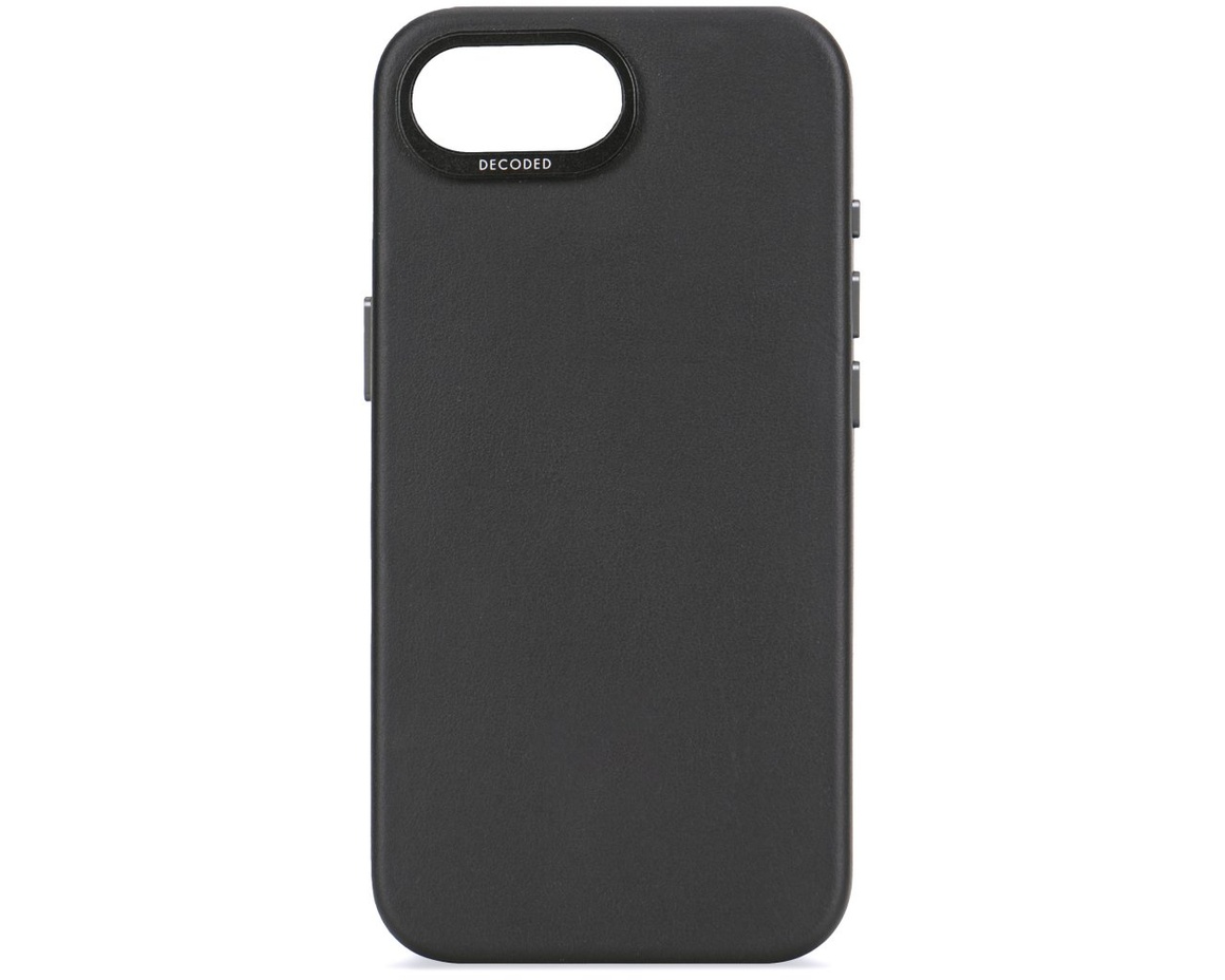 Decoded Leather Backcover till iPhone 16e Svart