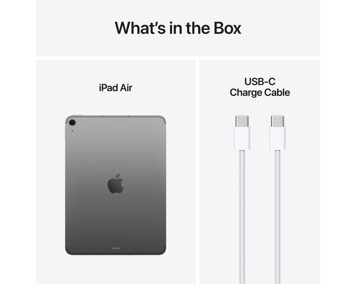 iPad Air 11 M3 Wi-Fi + Cellular 512GB - Rymdgrå