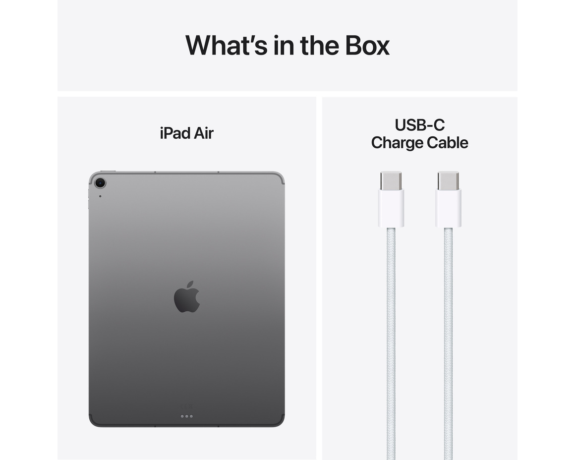 iPad Air 13 M3 Wi-Fi + Cellular 1TB - Rymdgrå