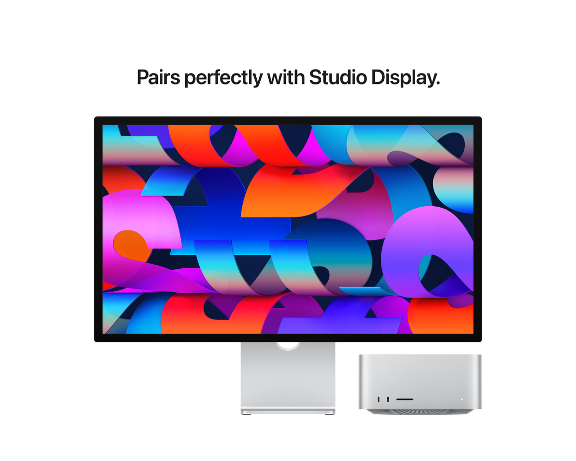 Mac Studio: Apple M3 Ultra chip med 28‑core CPU, 60‑core GPU, 96GB, 1TB