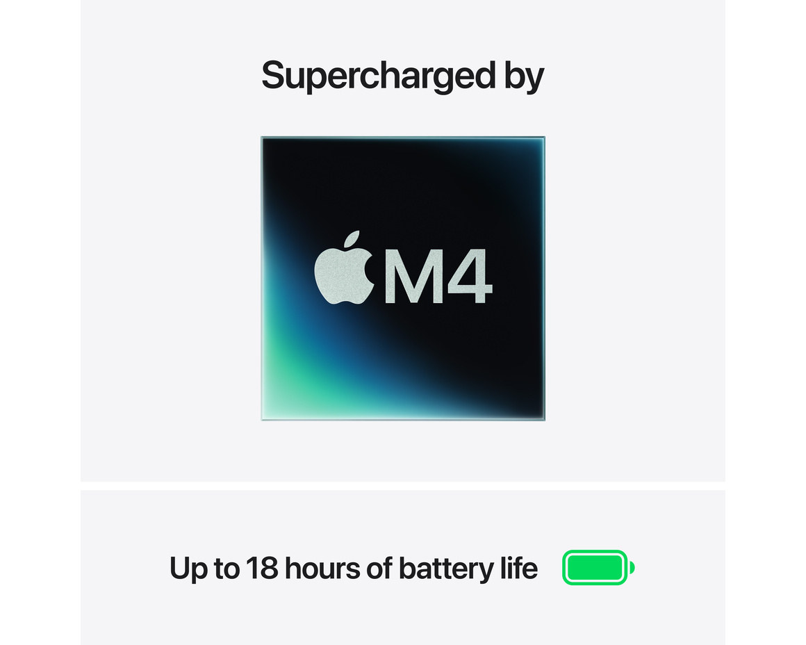 MacBook Air 13 M4 chip, 10-core CPU,10-core GPU/24GB/512GB SSD - Midnatt