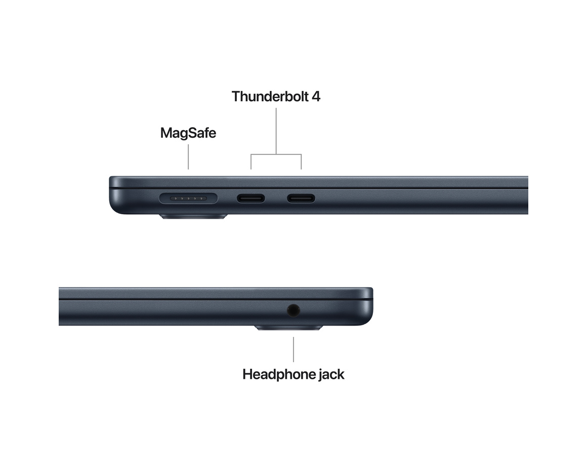 MacBook Air 13 M4 chip, 10-core CPU,10-core GPU/24GB/512GB SSD - Midnatt