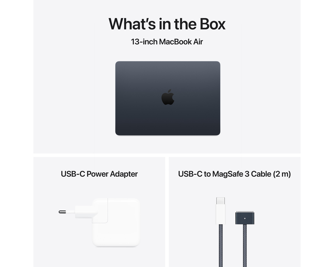 MacBook Air 13 M4 chip, 10-core CPU,10-core GPU/24GB/512GB SSD - Midnatt