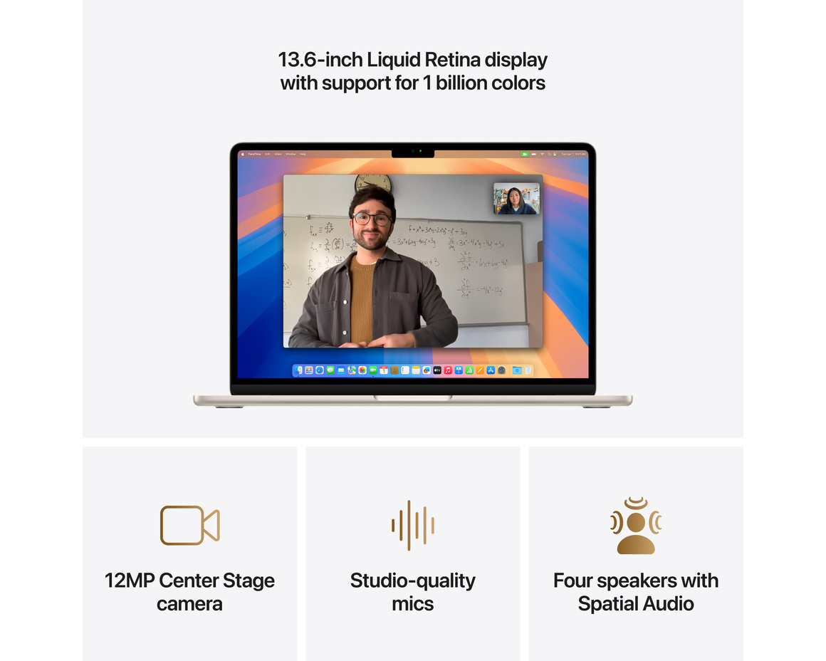 MacBook Air 13 M4 chip, 10-core CPU,10-core GPU/16GB/512GB SSD - Stjärnglans