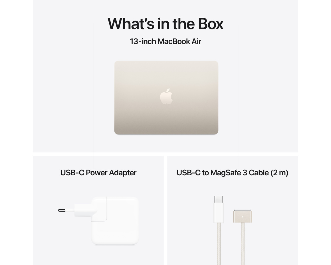 MacBook Air 13 M4 chip, 10-core CPU,10-core GPU/16GB/512GB SSD - Stjärnglans