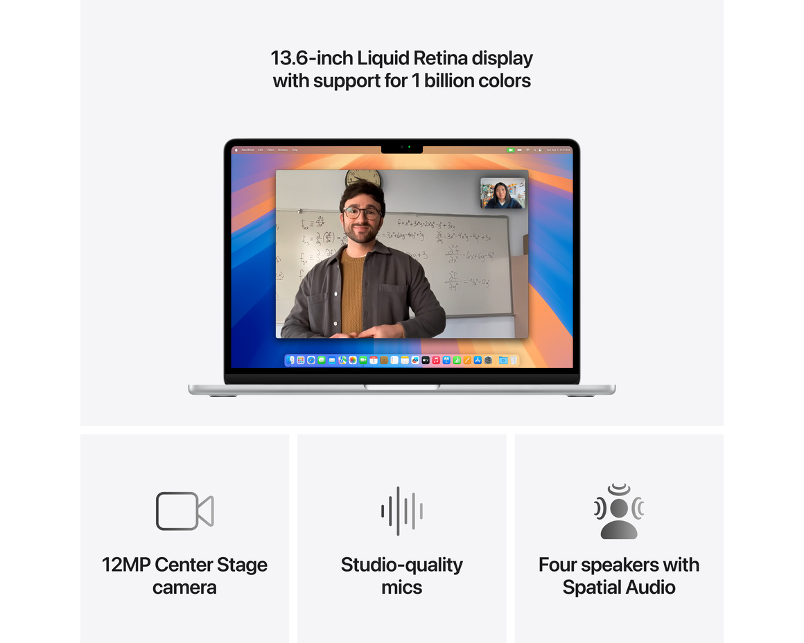 MacBook Air 13 M4 chip, 10-core CPU,8-core GPU/16GB/256GB SSD - Silver