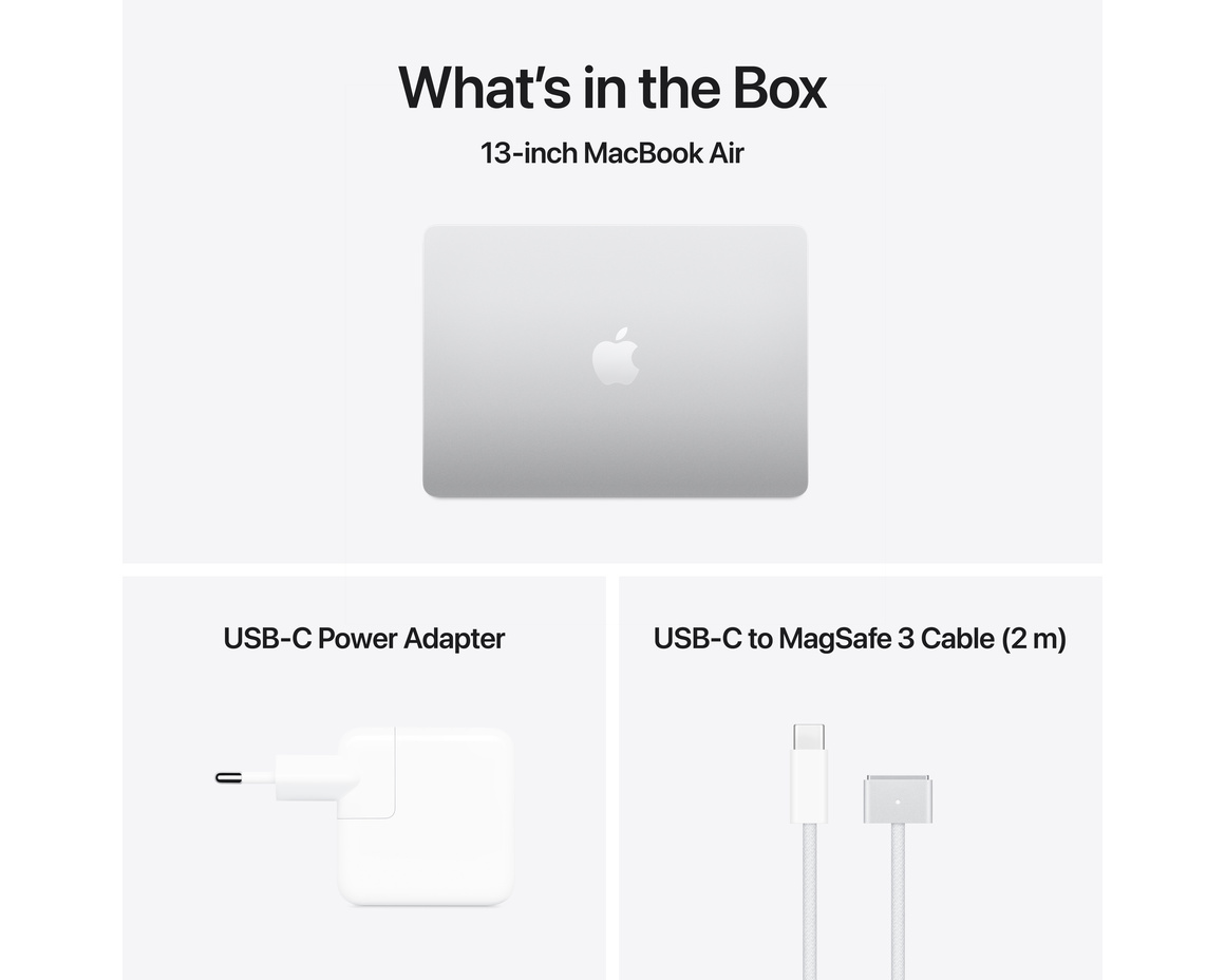 MacBook Air 13 M4 chip, 10-core CPU,8-core GPU/16GB/256GB SSD - Silver