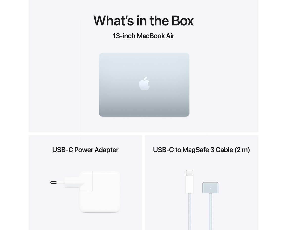 MacBook Air 13 M4 chip, 10-core CPU,10-core GPU/16GB/512GB SSD - Himmelsblå