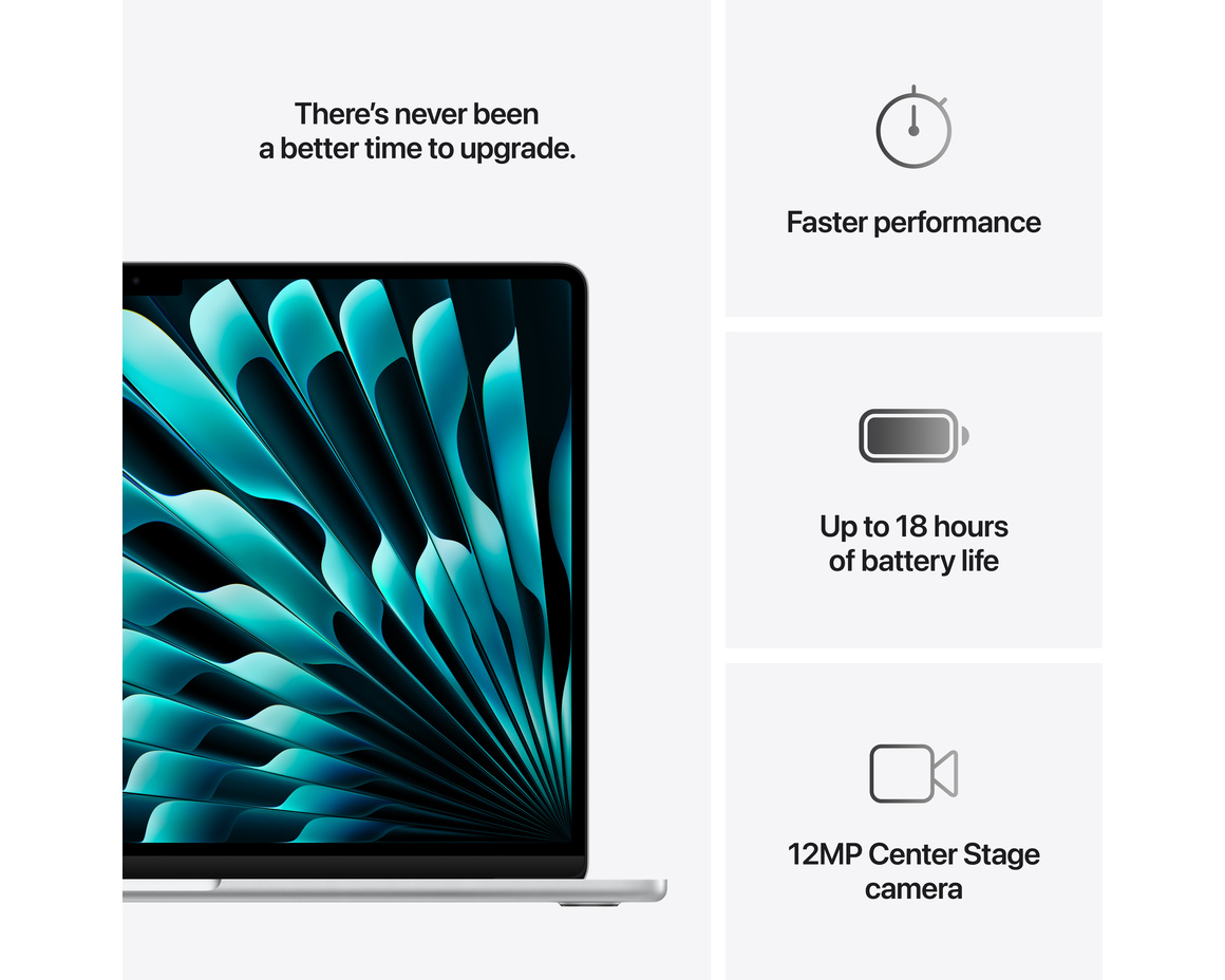 MacBook Air 15 M4 chip, 10-core CPU,10-core GPU/24GB/512GB SSD - Silver