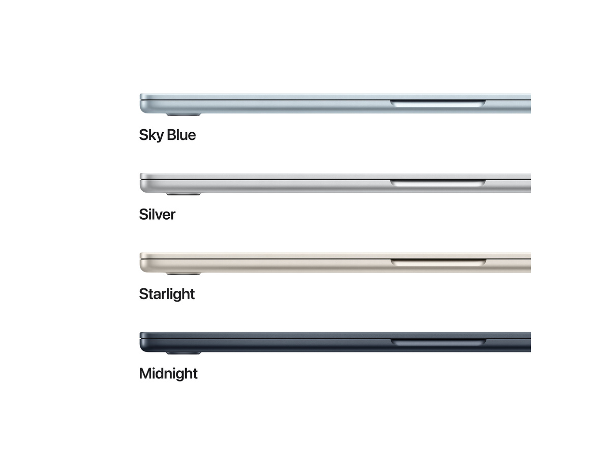 MacBook Air 15 M4 chip, 10-core CPU,10-core GPU/24GB/512GB SSD - Himmelsblå