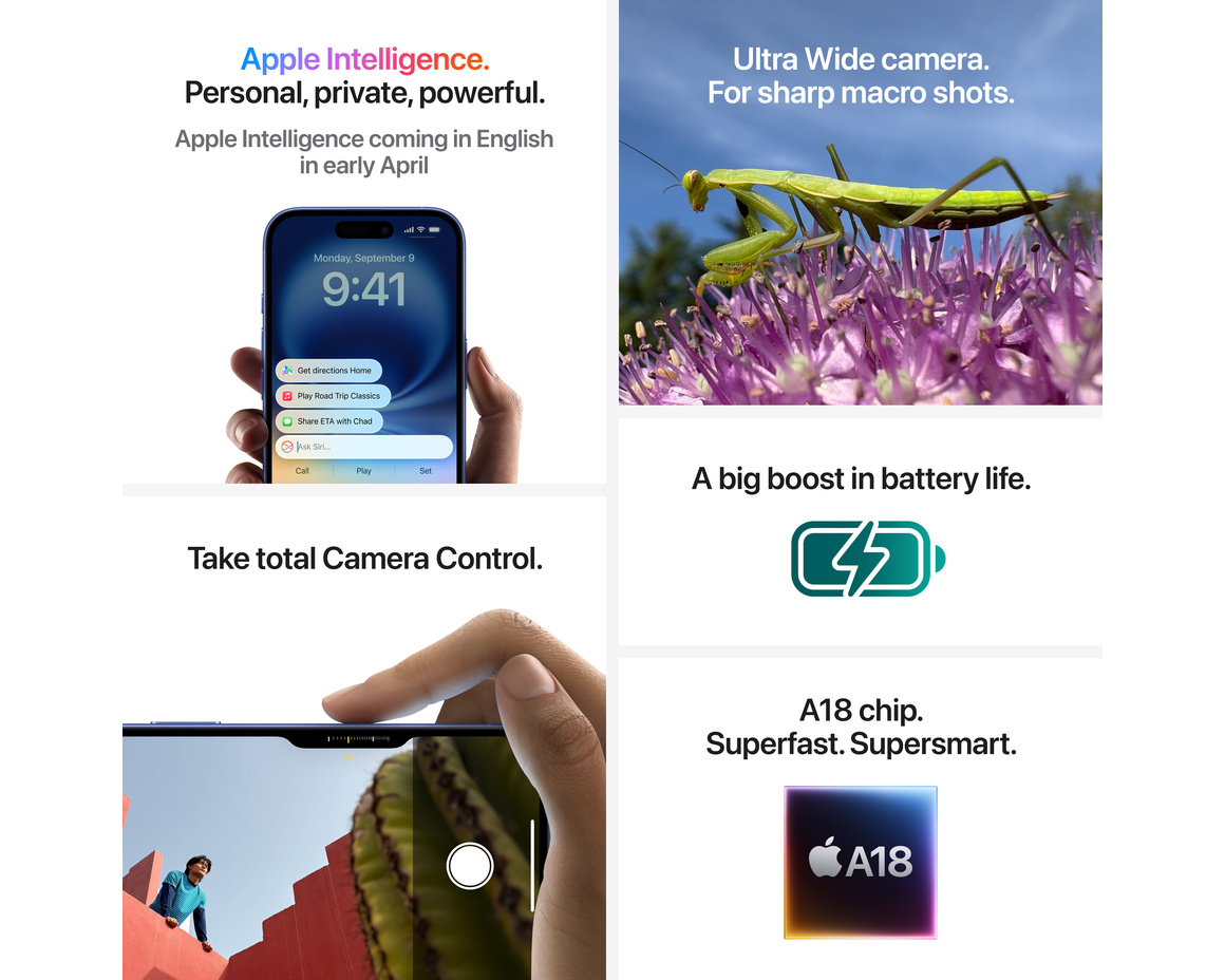 iPhone 16 Plus 128GB Svart