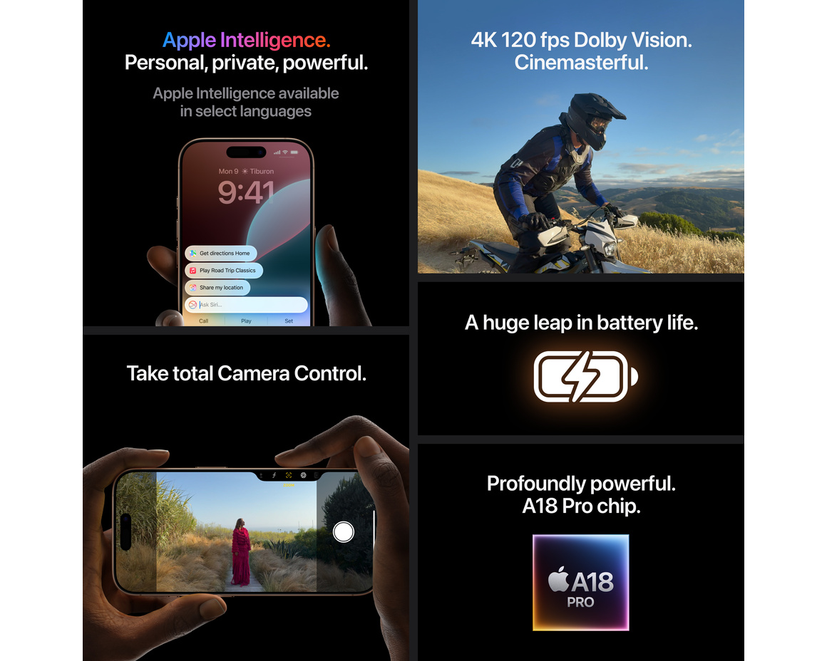 iPhone 16 Pro 1TB Sandfärgat Titan