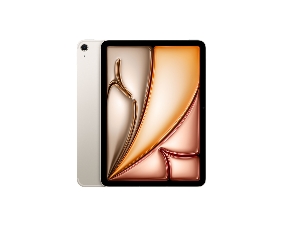 iPad Air 11" (2024) Wi-Fi 128GB - Stjärnglans (begagnad) - Gradering A