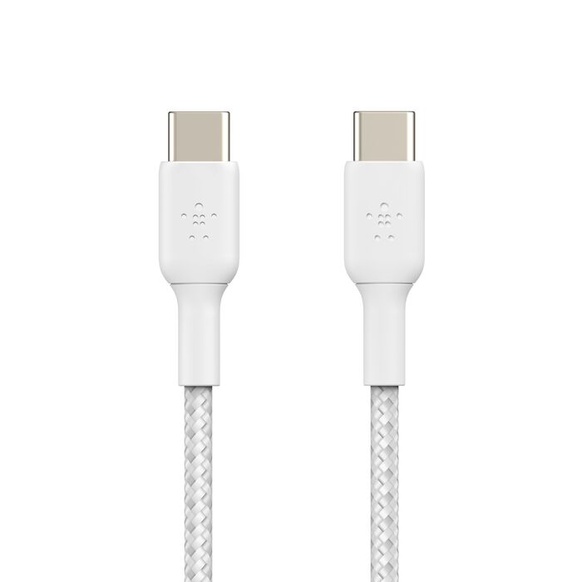 Belkin BoostCharge USB-C till USB-C 2.0 Nylonflätad Silikon Belkin BoostCharge USB-C till USB-C 2.0 Nylonflätad Silikon