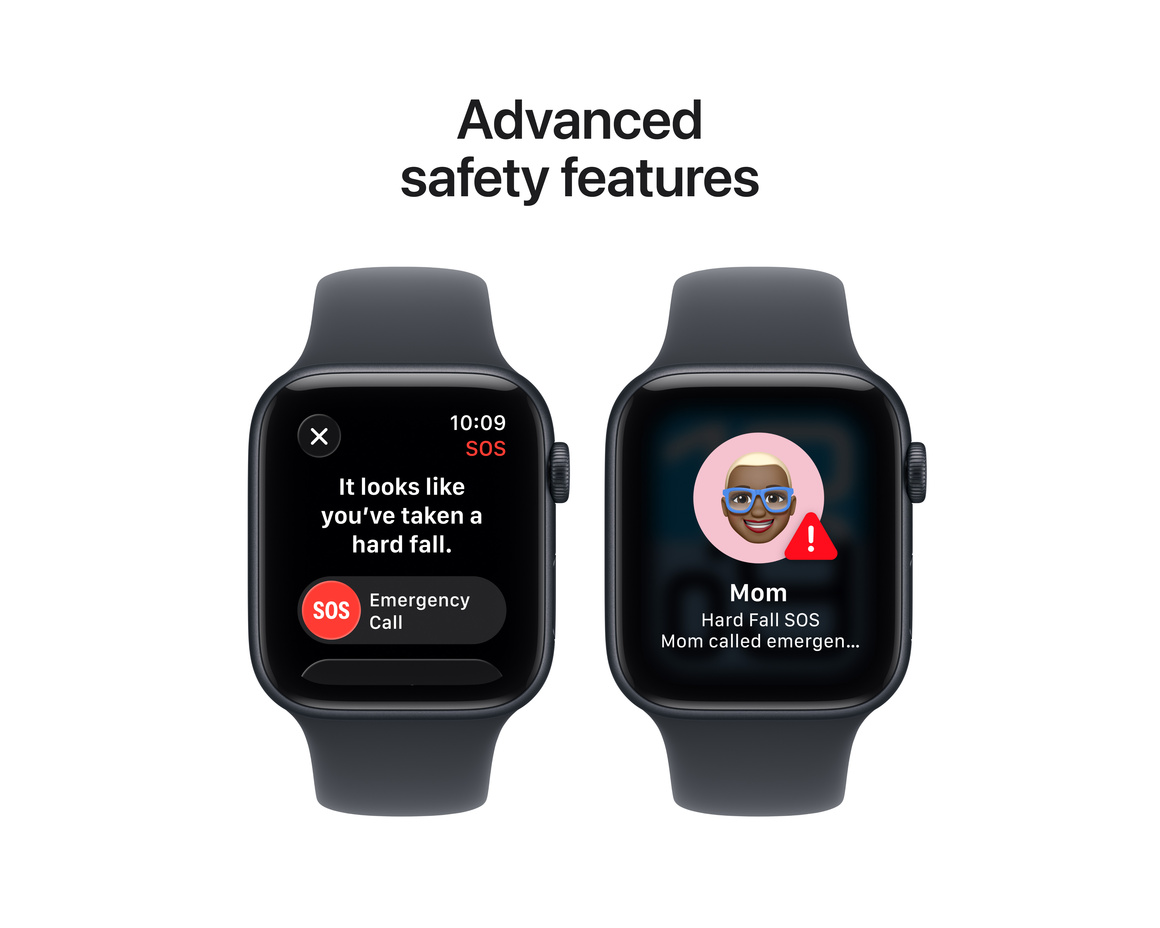 Apple Watch SE 3 Midnatt 44 mm GPS + Cellular M/L