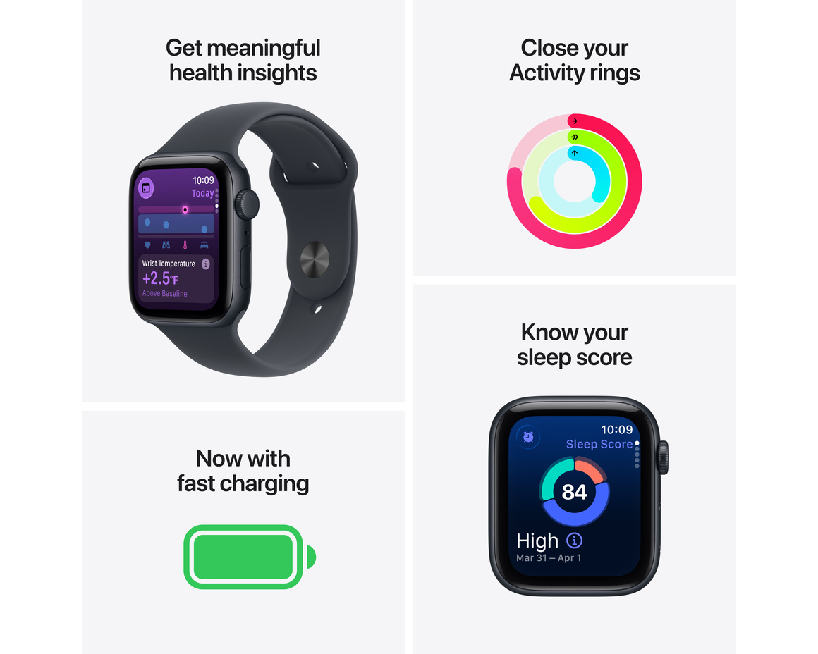 Apple Watch SE 3 Stjärnglans 40 mm GPS + Cellular S/M