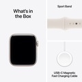 Apple Watch SE 3 Stjärnglans 44 mm GPS + Cellular M/L