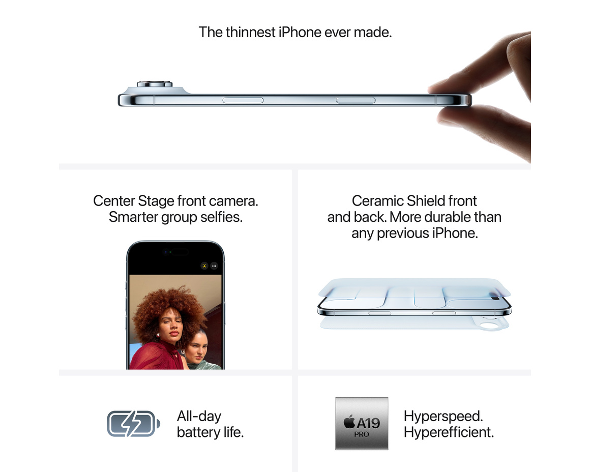 iPhone Air Molnvit 512 GB