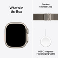 Apple Watch Ultra 3 GPS + Cellular 49mm med Milanese Loop Naturlig Small