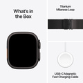 Apple Watch Ultra 3 GPS + Cellular 49mm med Milanese Loop Svart Medium