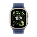 Apple Watch Ultra 3 GPS + Cellular 49mm med Blå/klarblå Terrängloop S/M