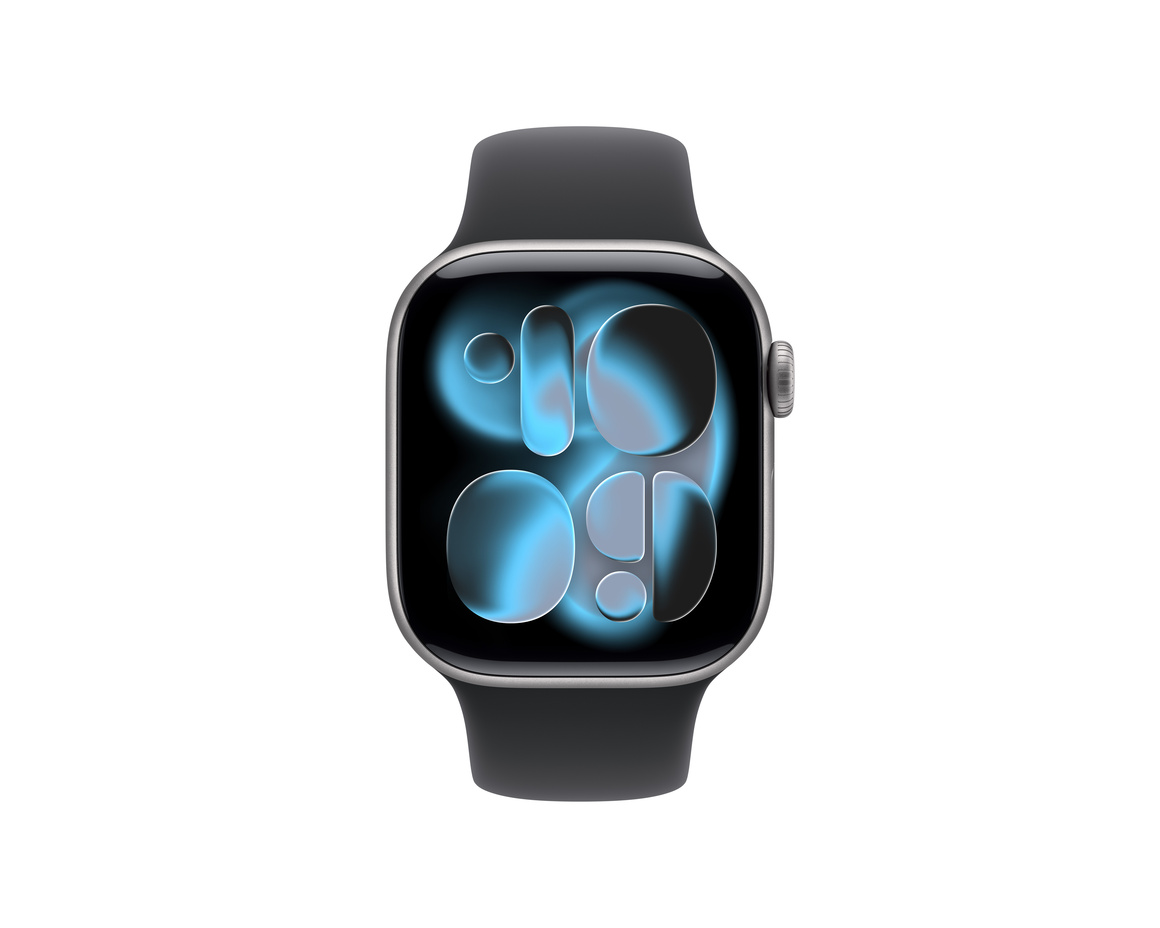 Apple Watch Series 11 Aluminium med Sportband Rymdgrå 42 mm GPS S/M