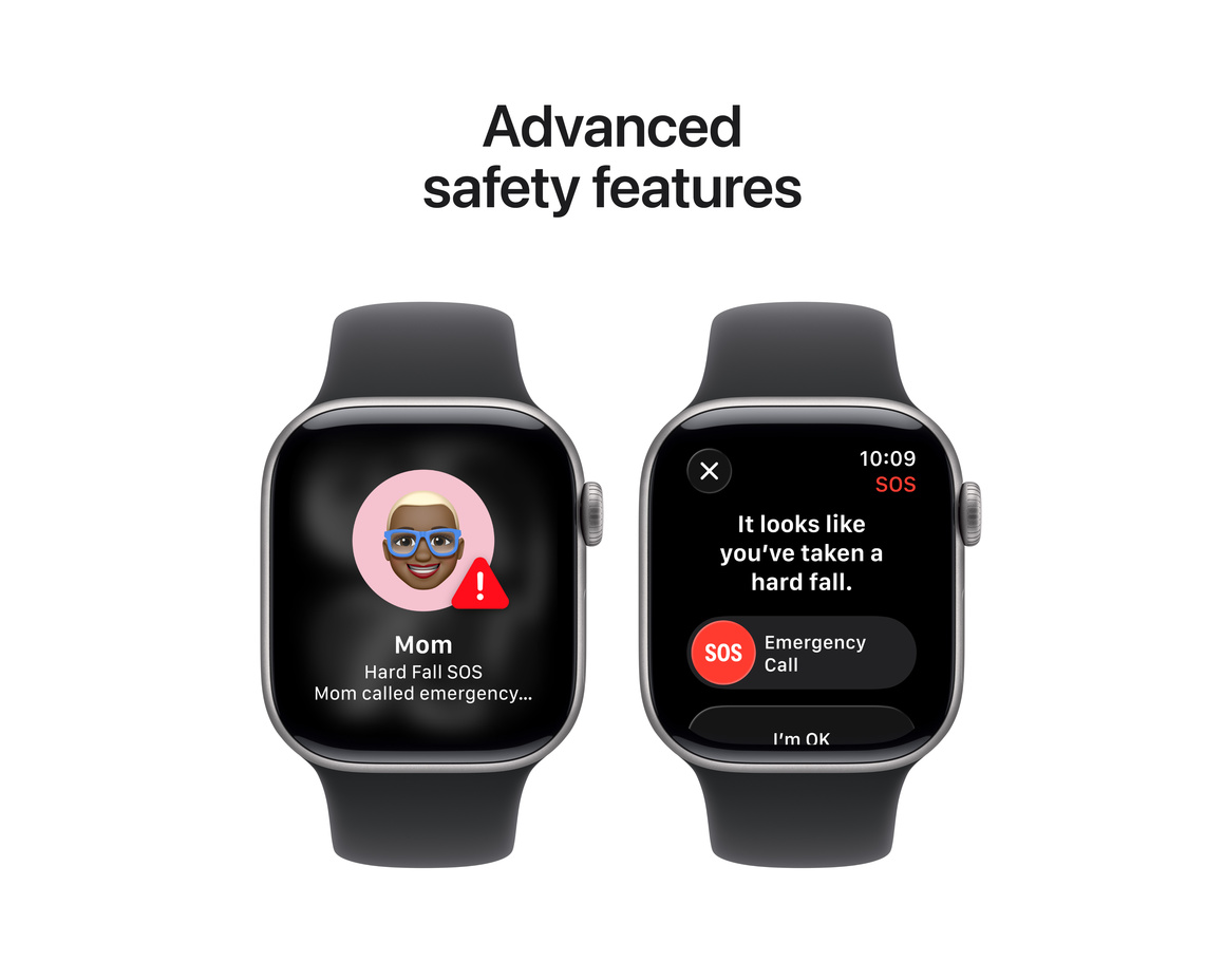 Apple Watch Series 11 Aluminium med Sportband Rymdgrå 46 mm GPS M/L