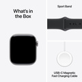 Apple Watch Series 11 Aluminium med Sportband Rymdgrå 46 mm GPS M/L