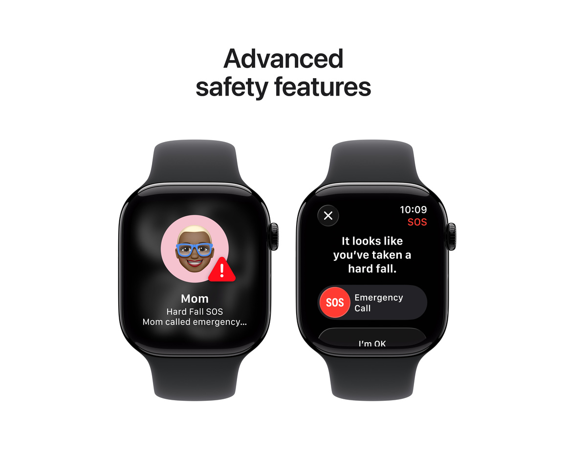 Apple Watch Series 11 Aluminium med Sportband Gagatsvart 46 mm GPS M/L