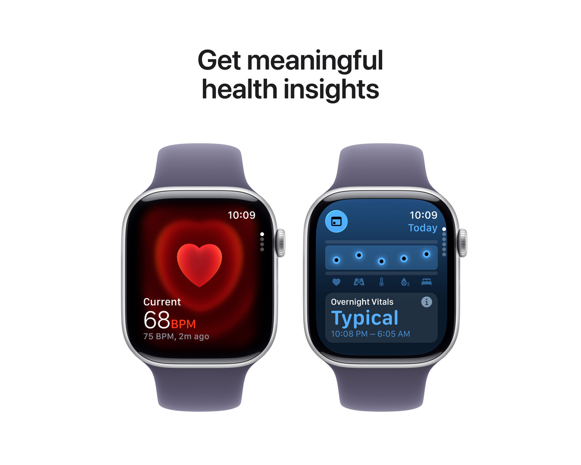 Apple Watch Series 11 Aluminium med Sportband Silver 46 mm GPS - Cellular M/L