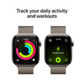 Apple Watch Series 11 Aluminium med Milanesisk Loop 46 mm Naturlig S/M