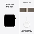Apple Watch Series 11 Aluminium med Milanesisk Loop 46 mm Naturlig S/M